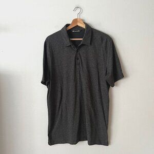 Travis Mathew Gray Golf Polo Shirt Branded Men's Size Large